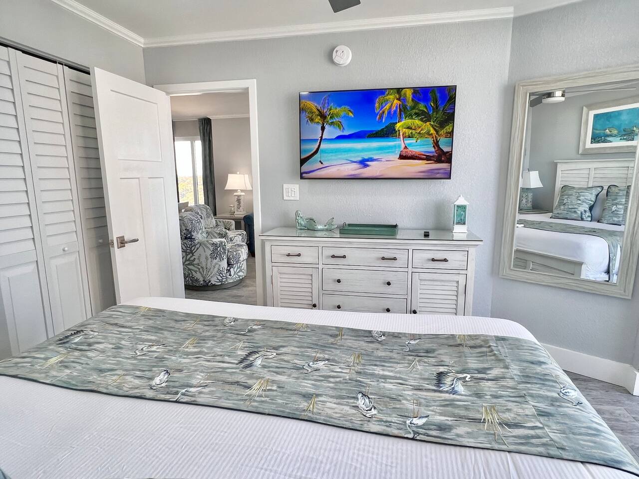 Master Bedroom with 50” Smart TV 