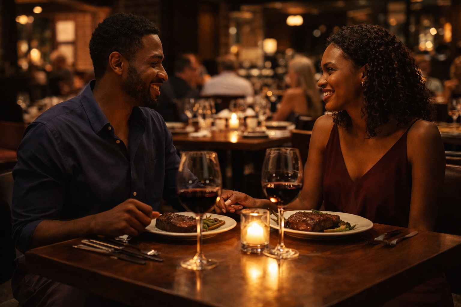 Upscale steakhouse dinner for a romantic night in Myrtle Beach