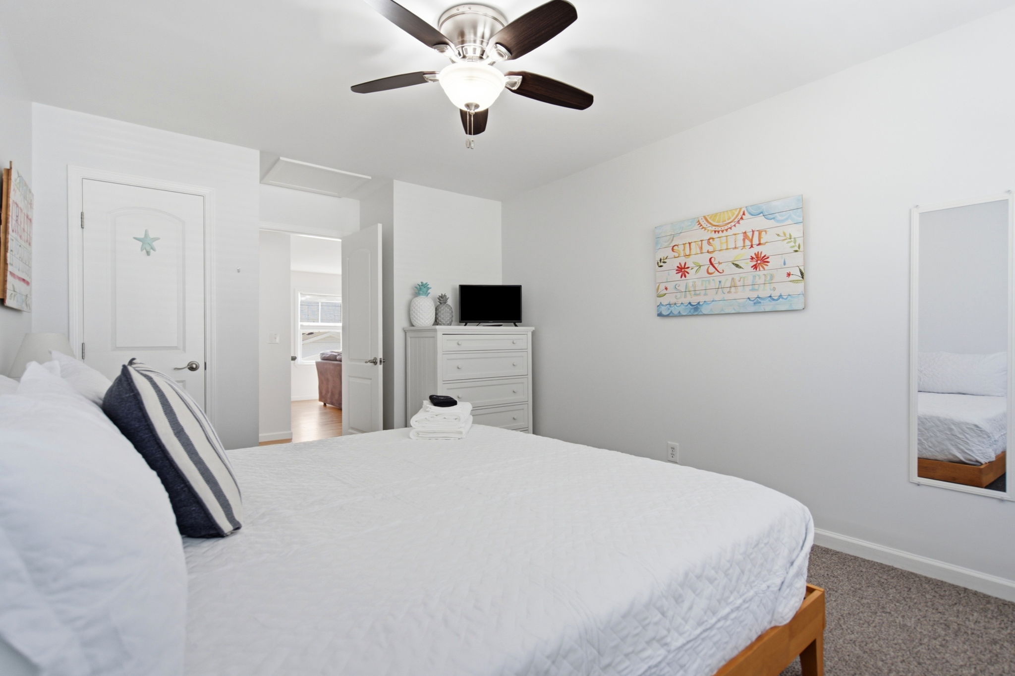 Bed linens provided