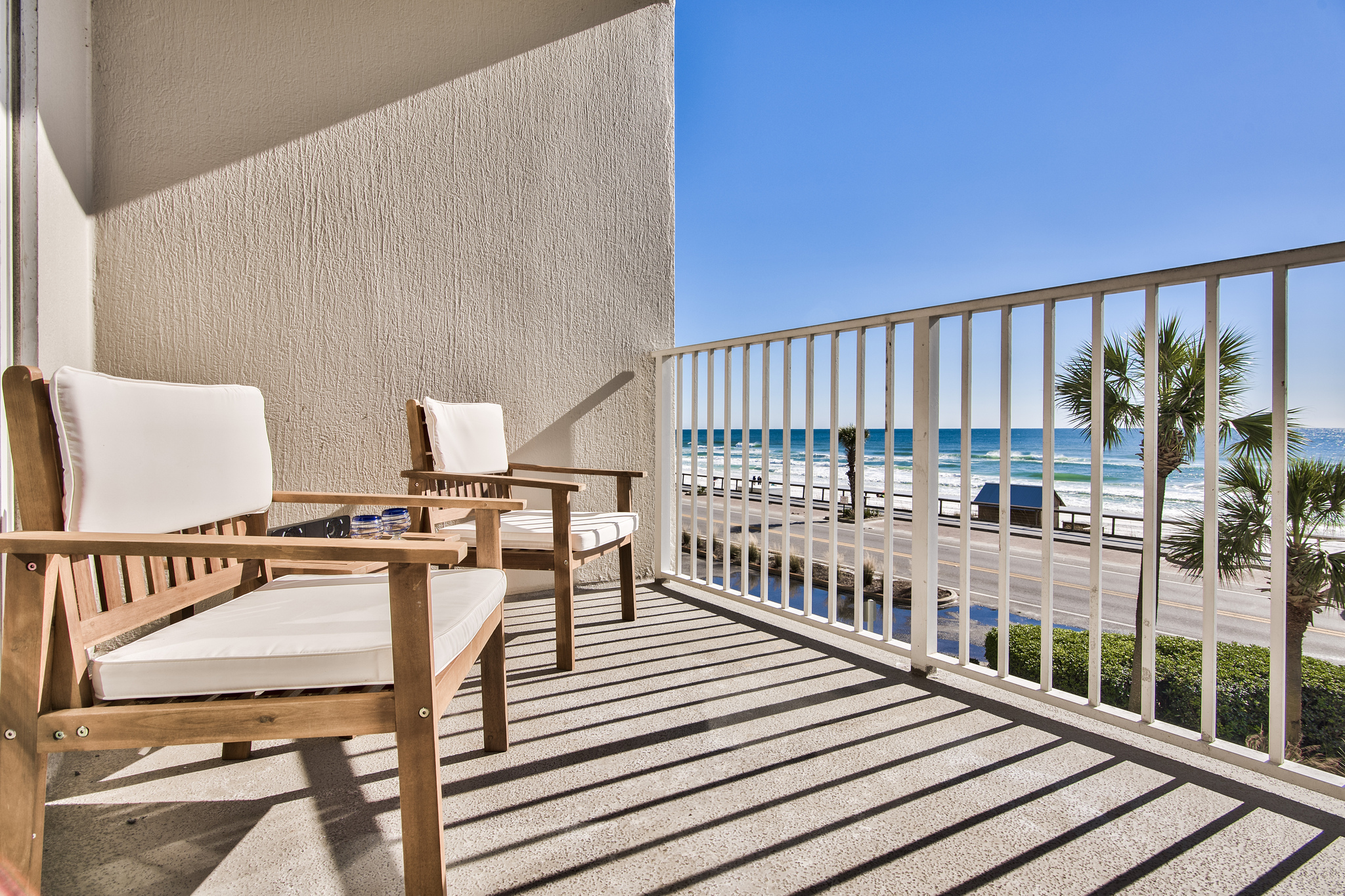 Spacious Balcony for lounging and dining while enjoying those Gulf views!