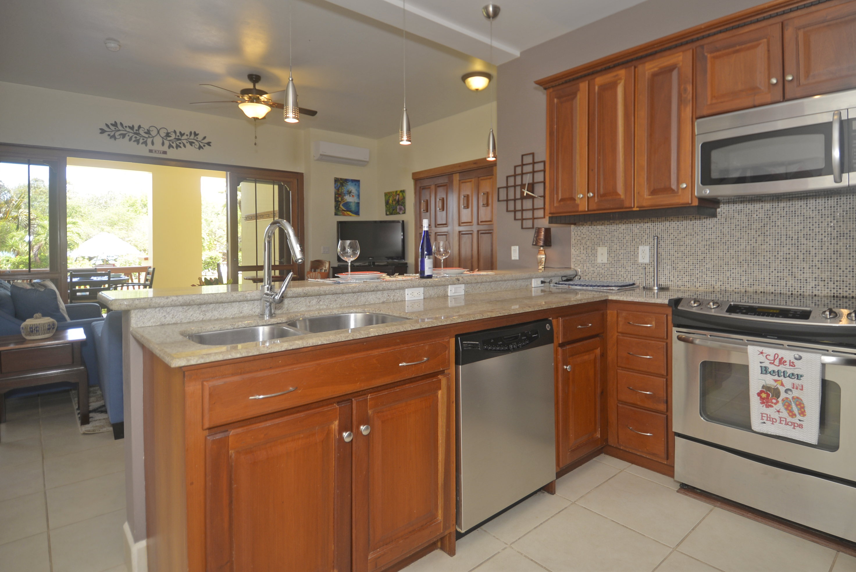 Kitchen and Living Room