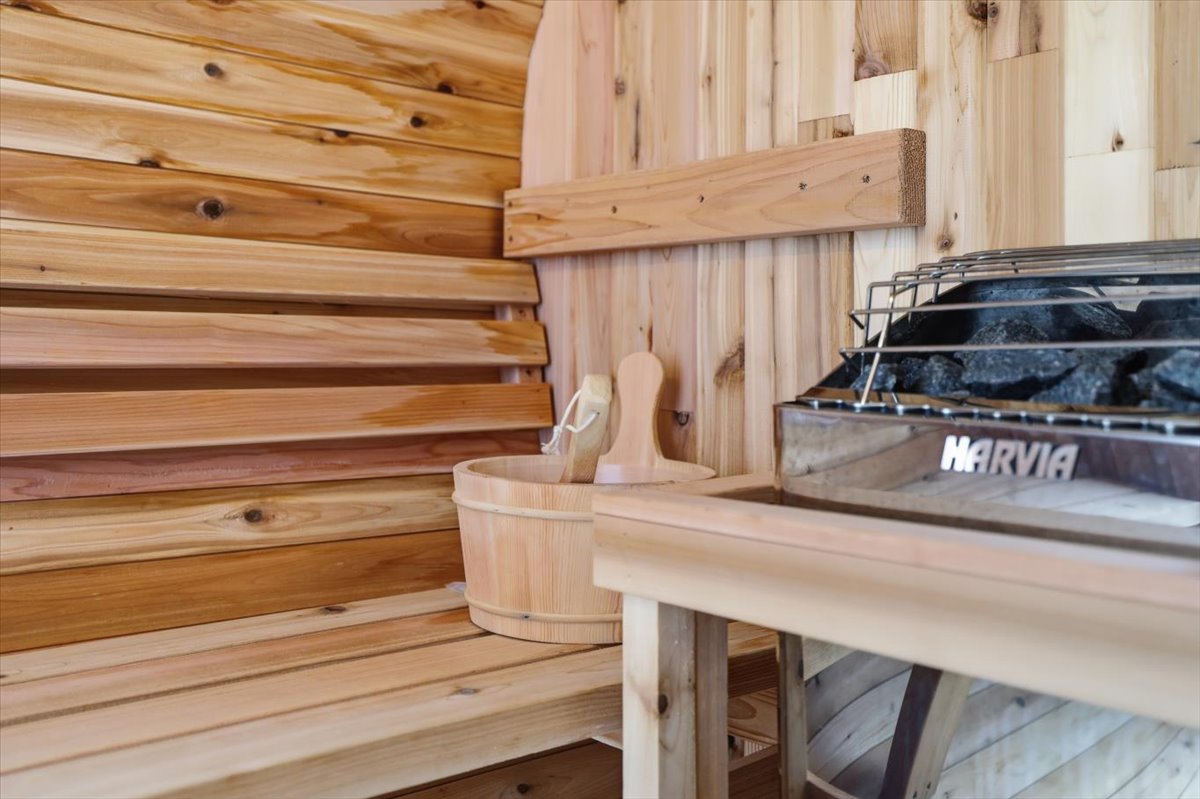 Pure cedar, pure heat, pure silence. Your private sauna is the reset button you didn't know you needed