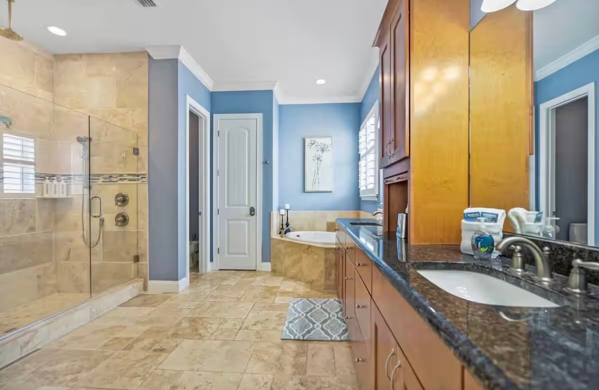 Spacious Primary Bathroom 