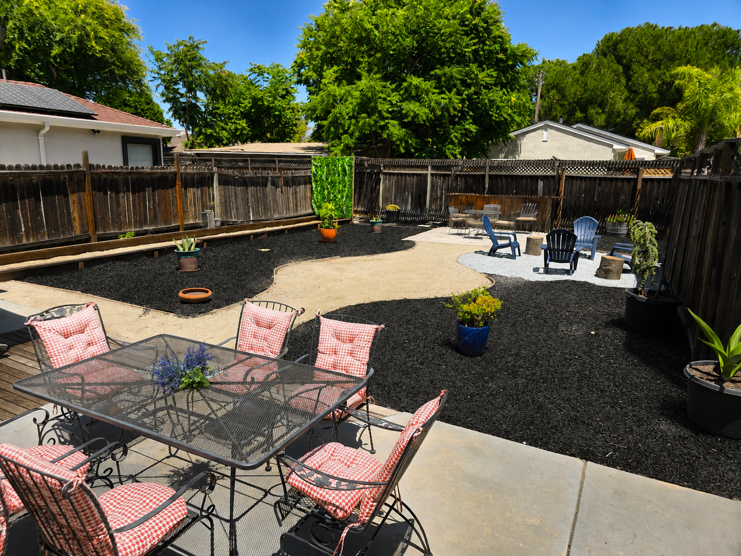 Spacious outdoor oasis perfect for relaxing and entertaining.