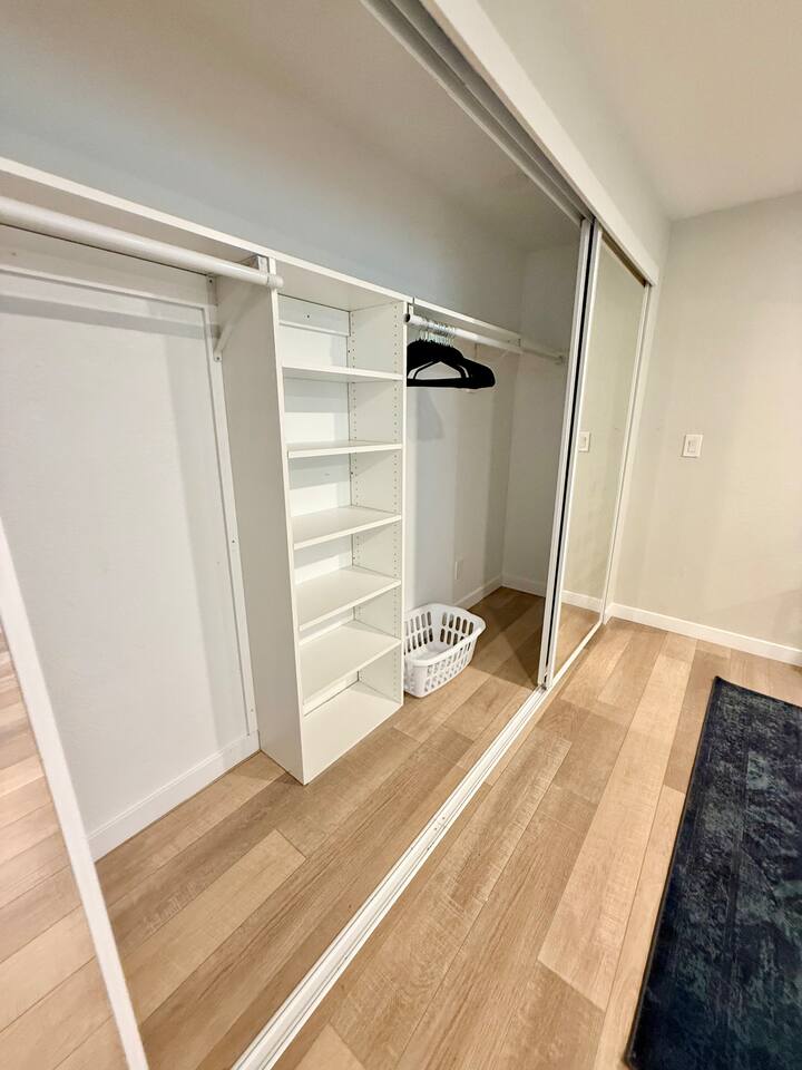 Spacious closet 
