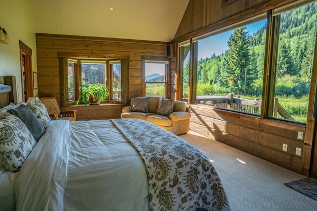 Master Bedroom with private bath and steam shower