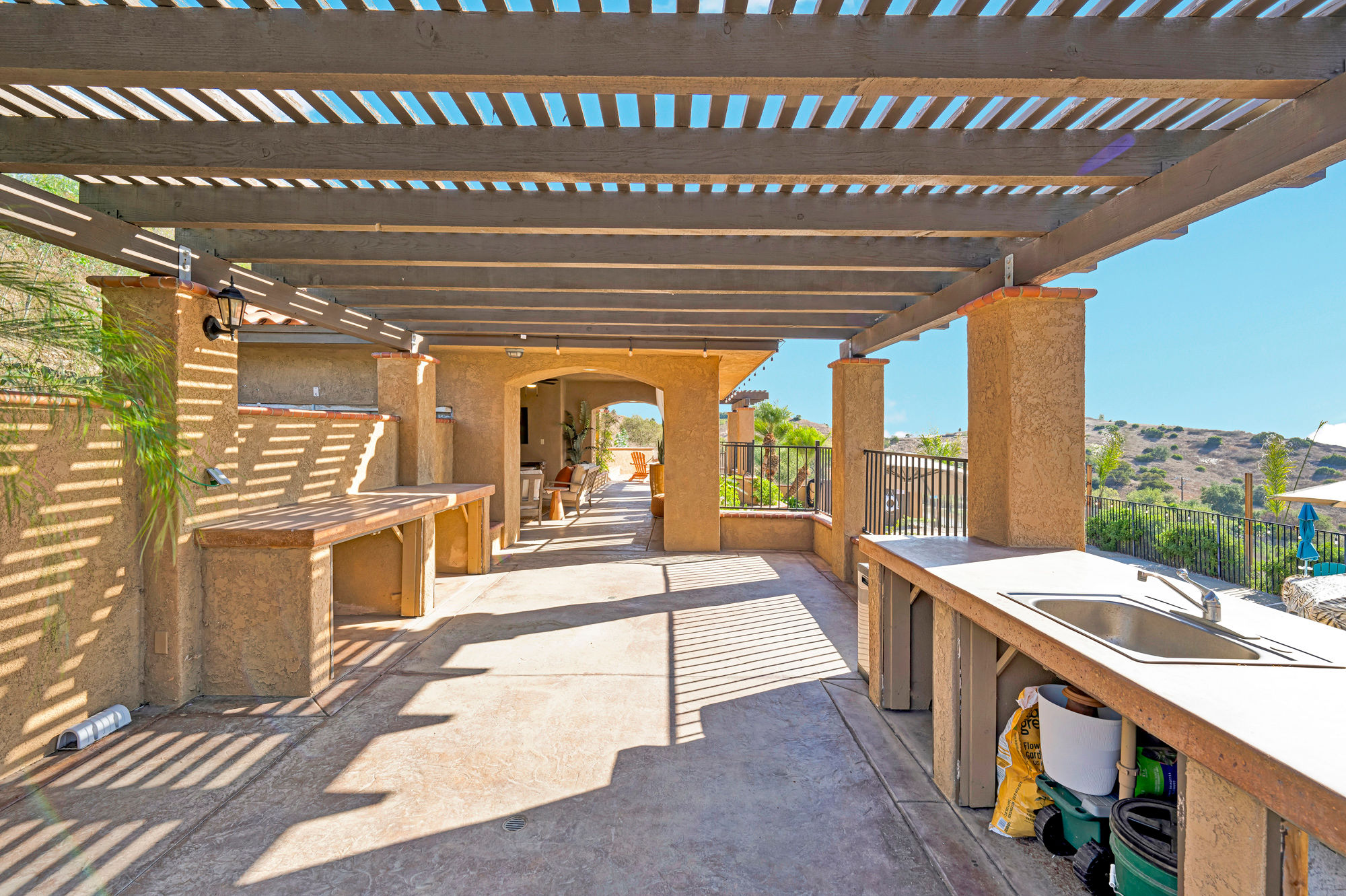 “Savor dinner al fresco while you toast to sunset over the vines