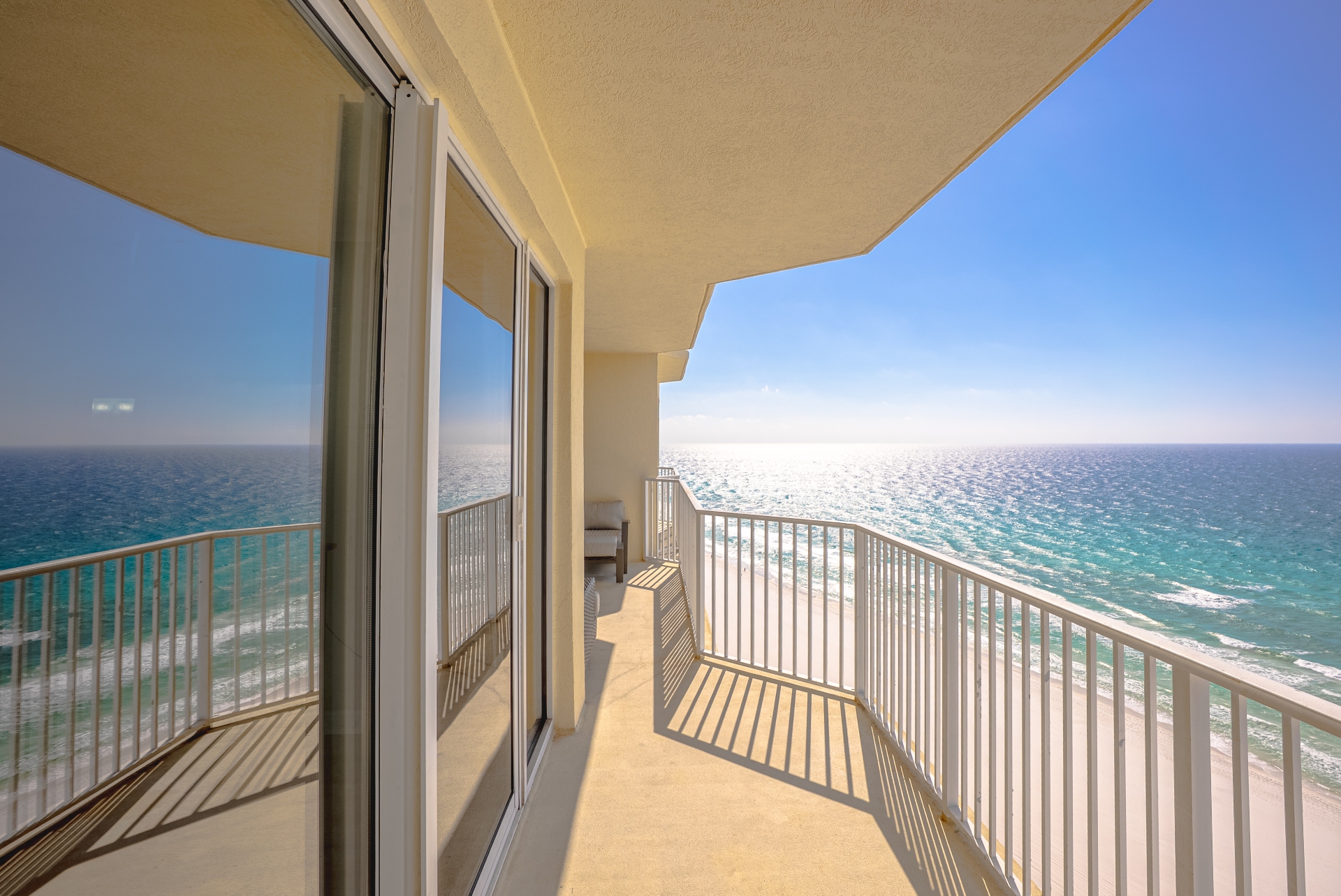 Balcony and beach view
