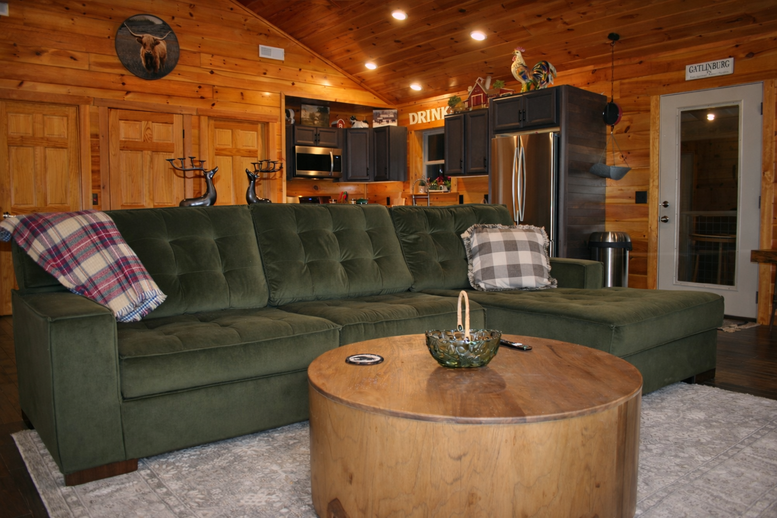 Comfortable big couch.