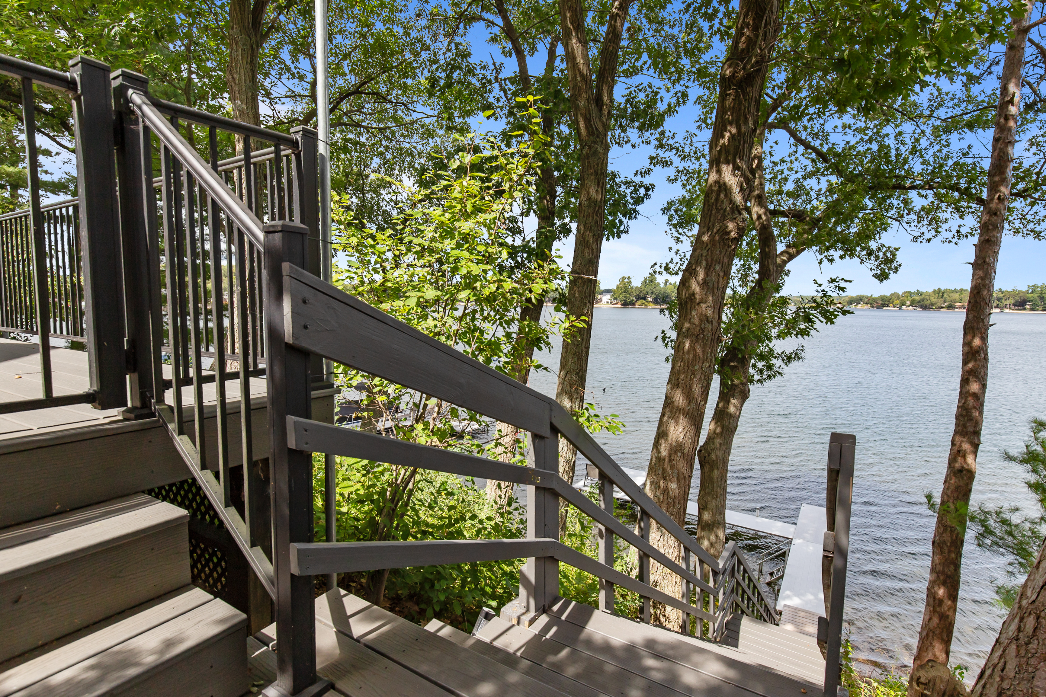 The stairs down to the lake double as a little workout—worth it for the views and fun that await below.