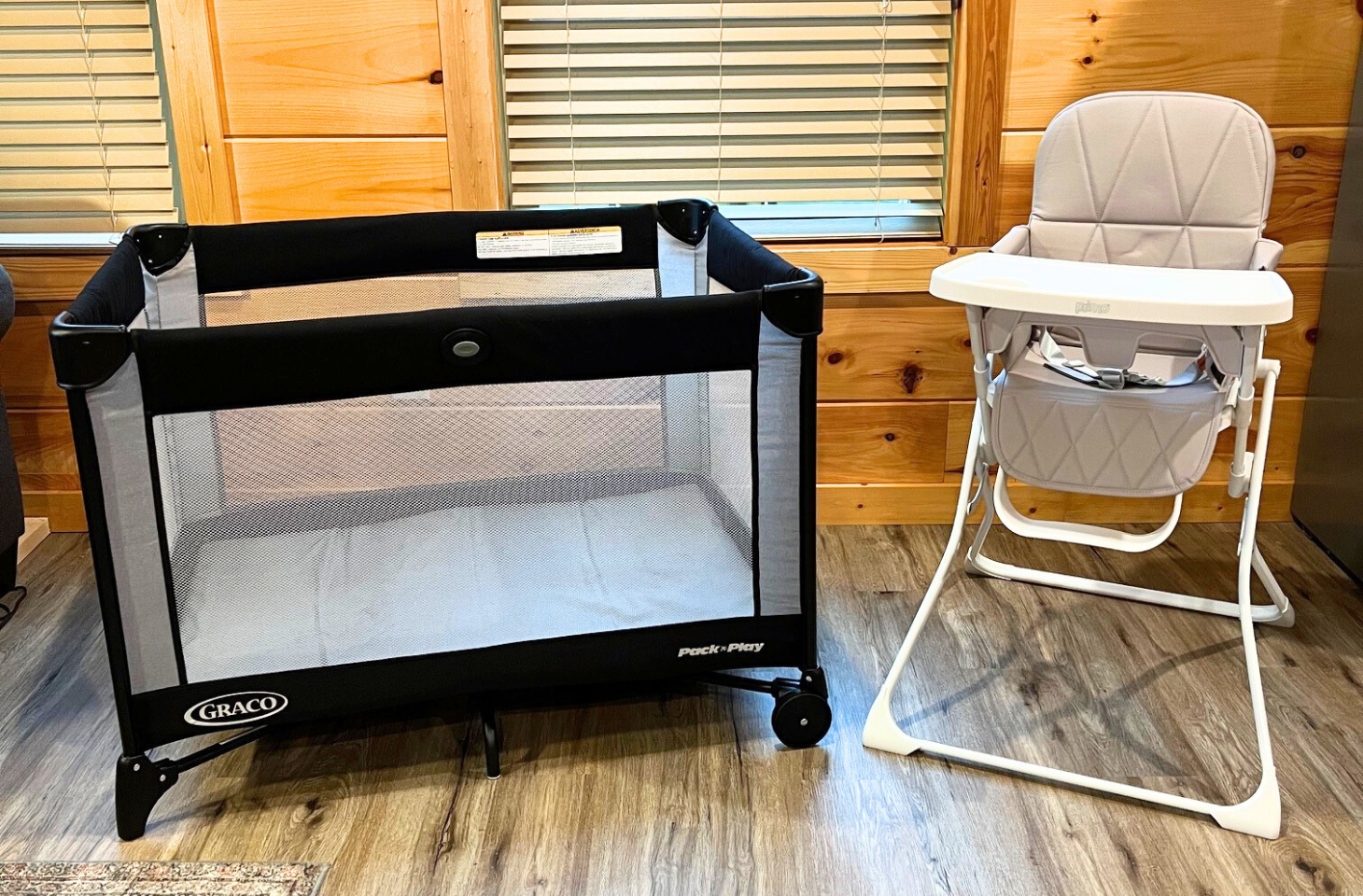 Hey families! We offer a highchair and Graco pack & play for your convenience. (Please bring your own sheets)