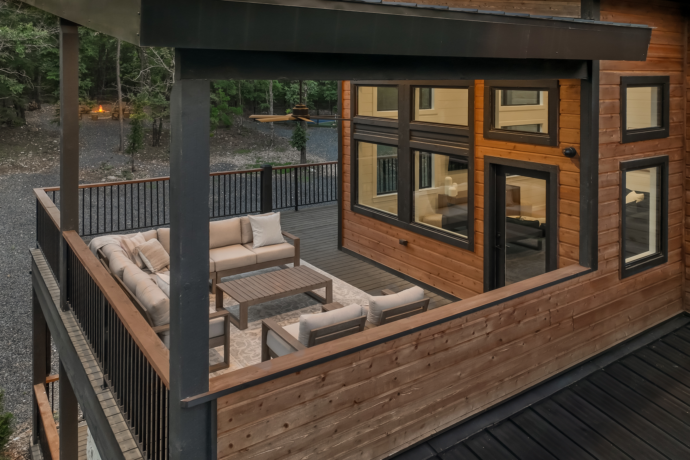 Large wrap-around balcony. Perfect for morning coffee, relaxing afternoons, or sunset cocktails