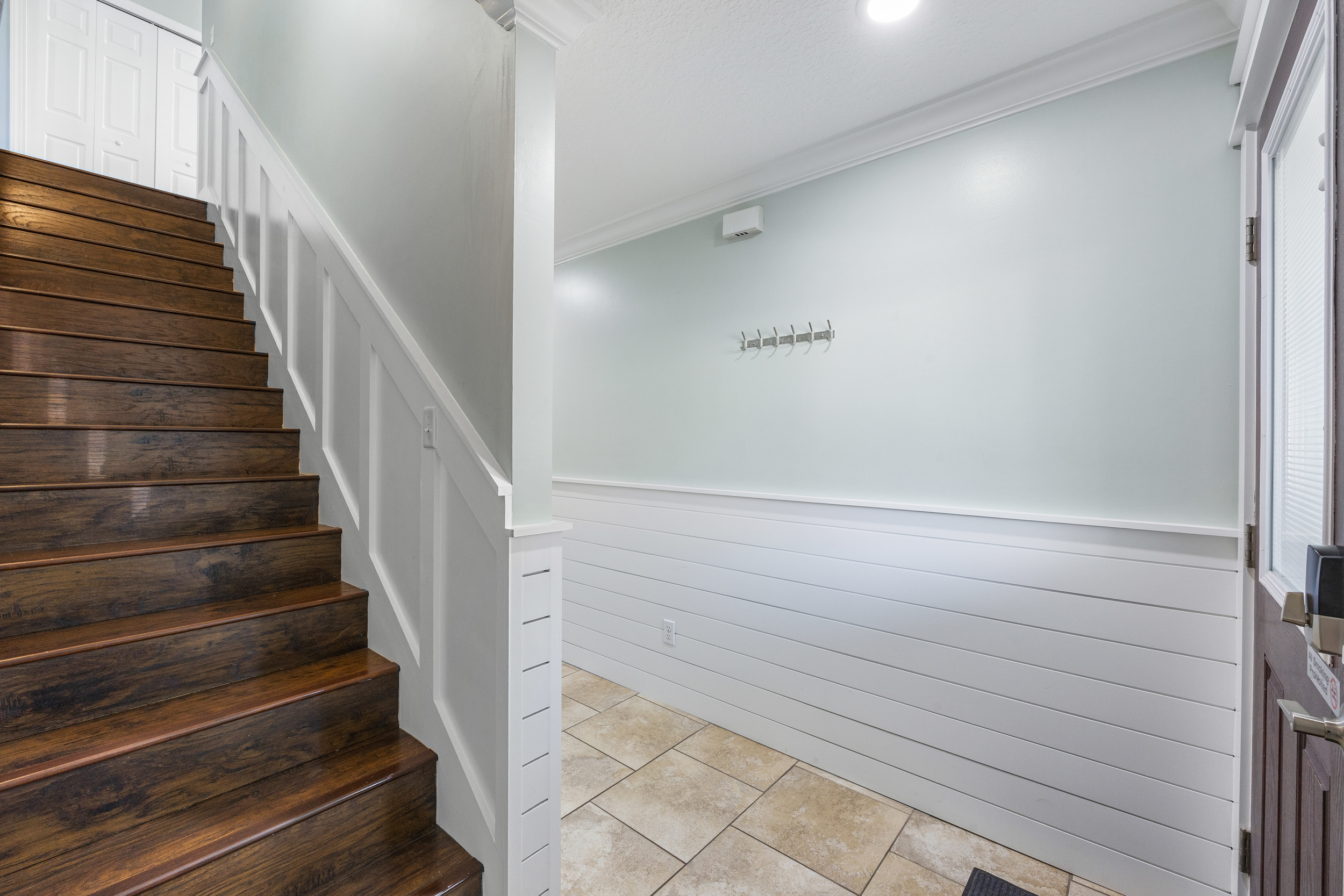 Stairway view from main floor