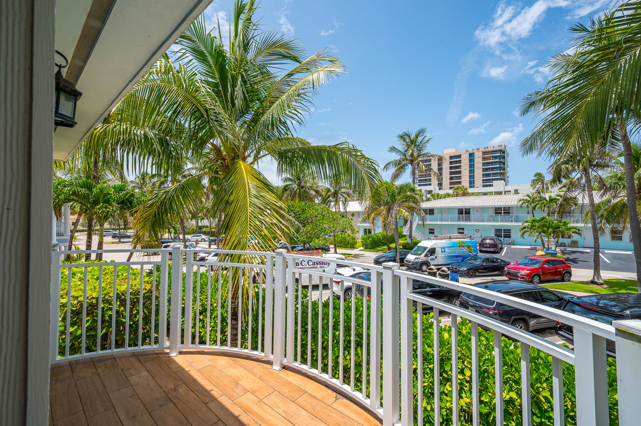 Private Balcony Views from the king bedroom
