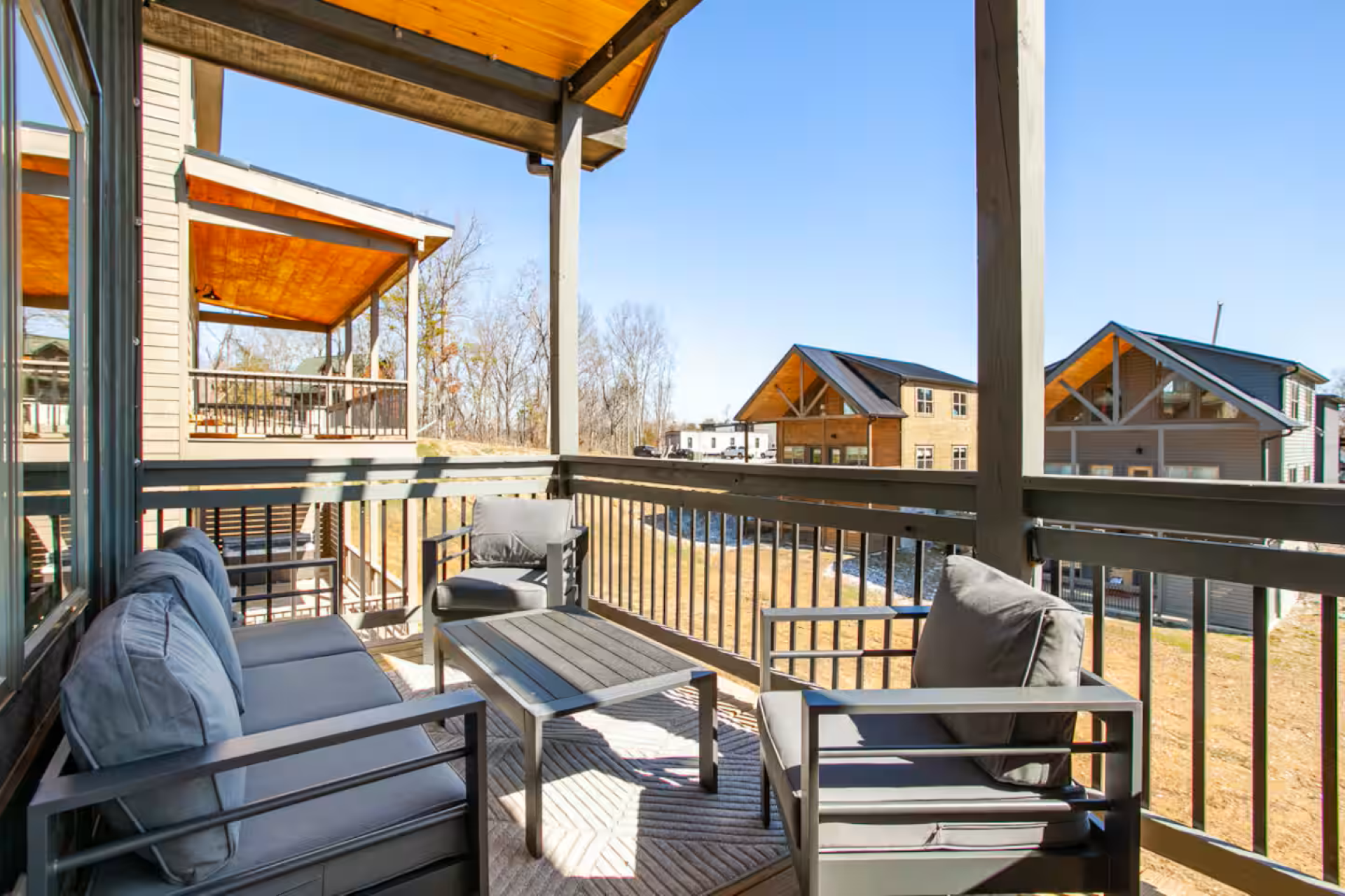 Comfy outdoor seating