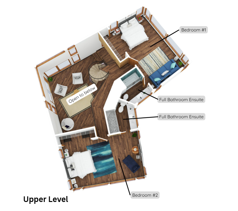 Upper Level - 3D Floor Plan