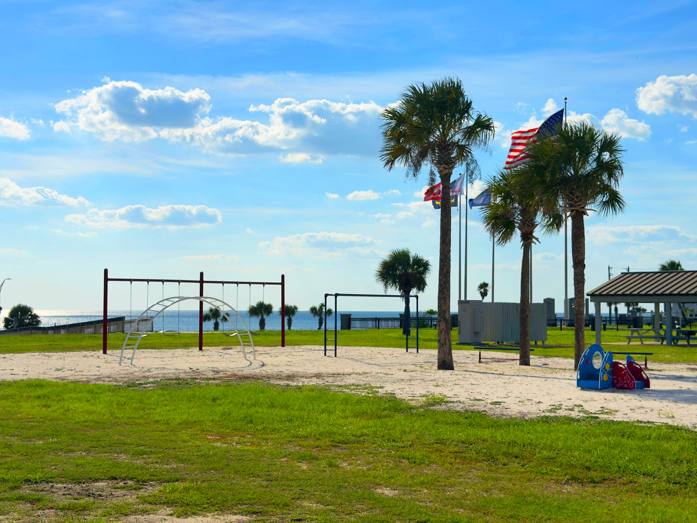 Playground with a view 1 block away.