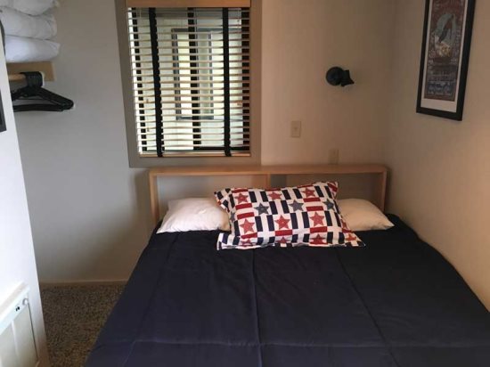 Bedroom: Full-size bed.