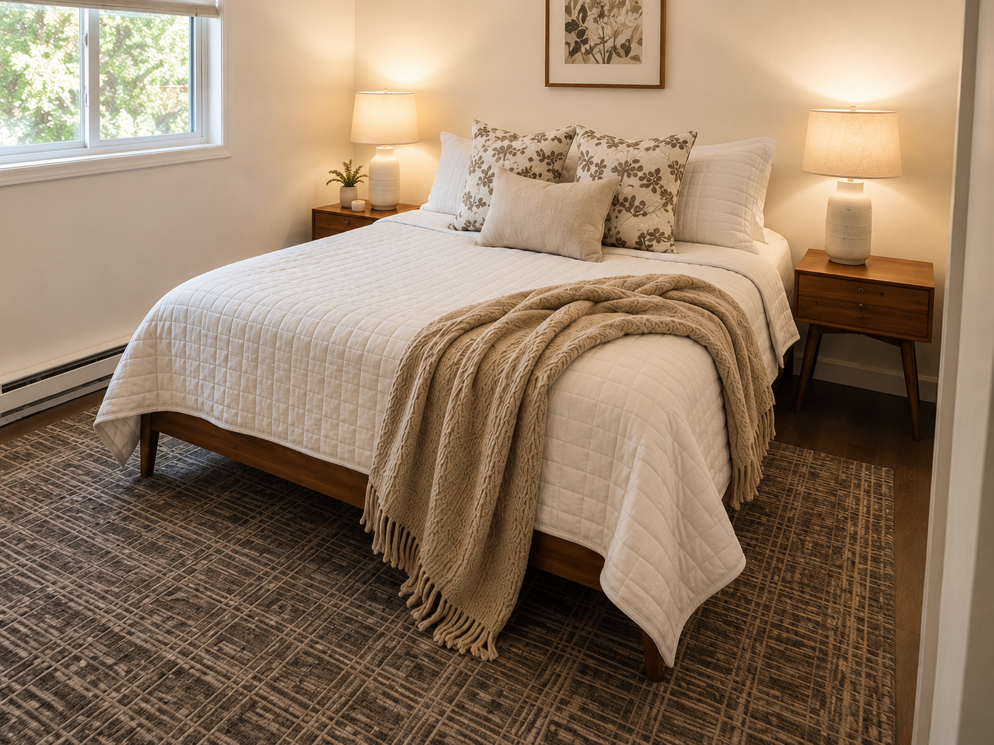 Cozy primary bedroom