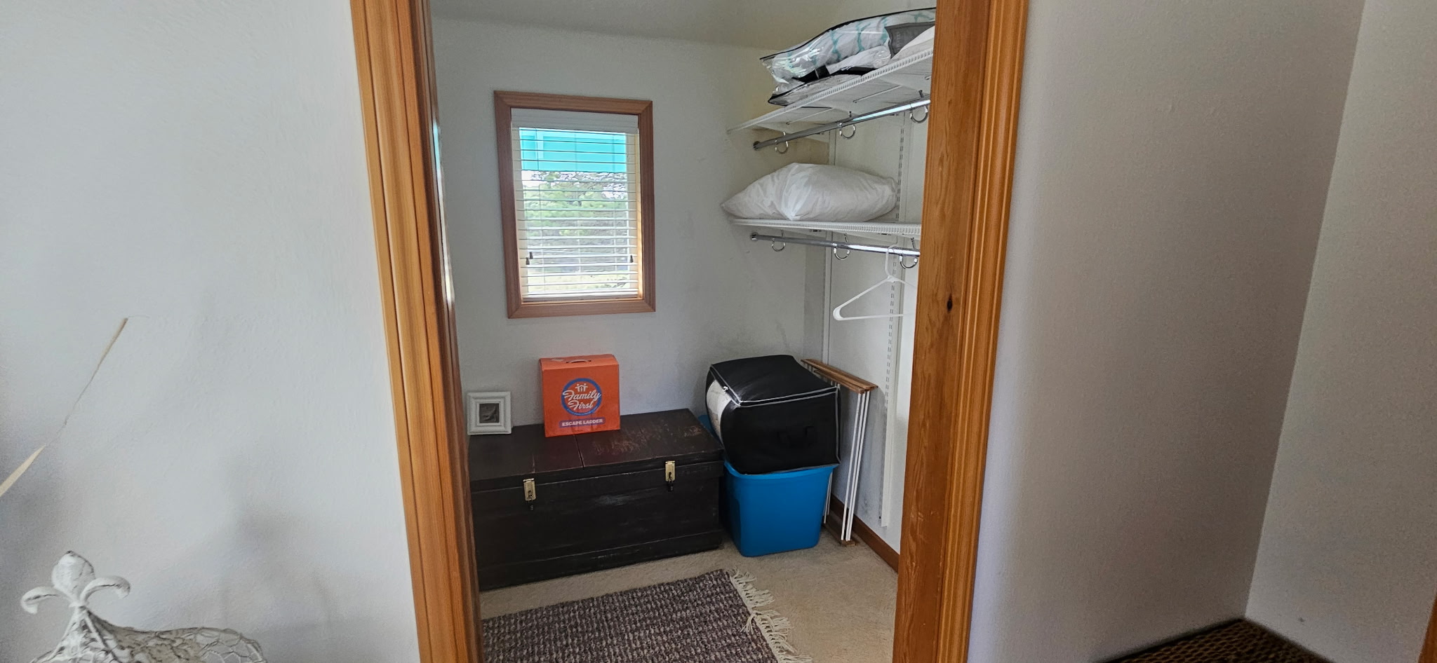 Walk in closet upstairs