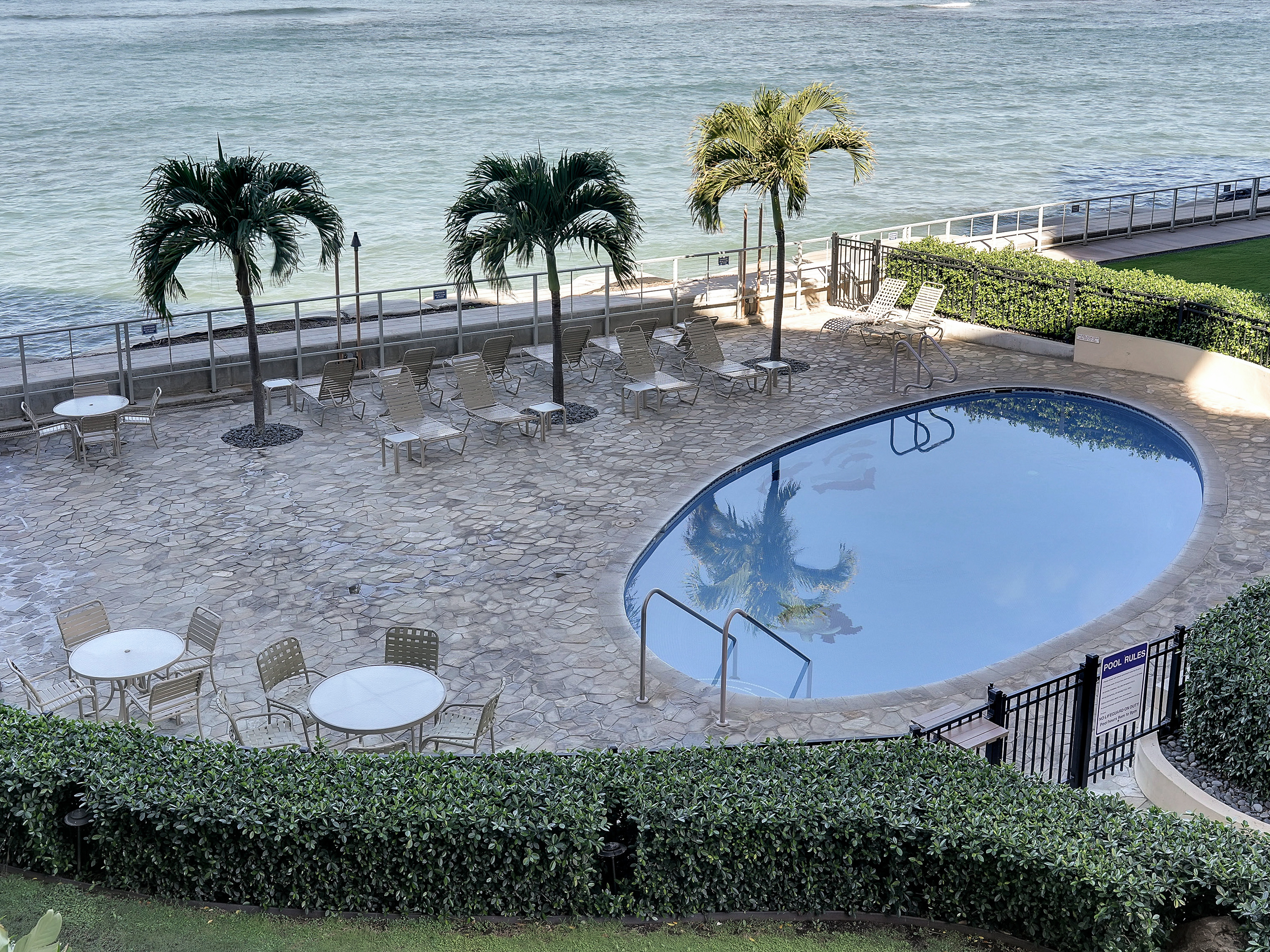 Ocean front refreshing pool! Cool off from the warm island sun!