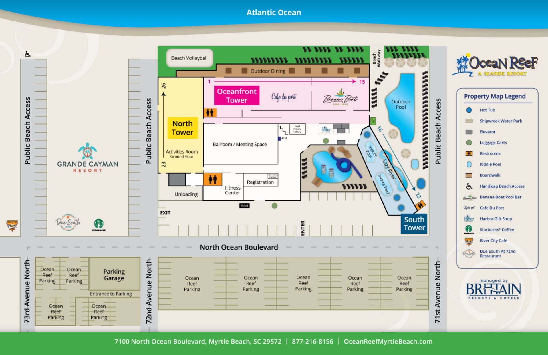 Map of Ocean Reef Resort