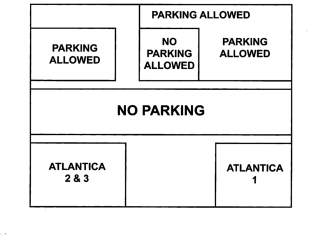 Atlantica Guest Parking Lot Map/Guide