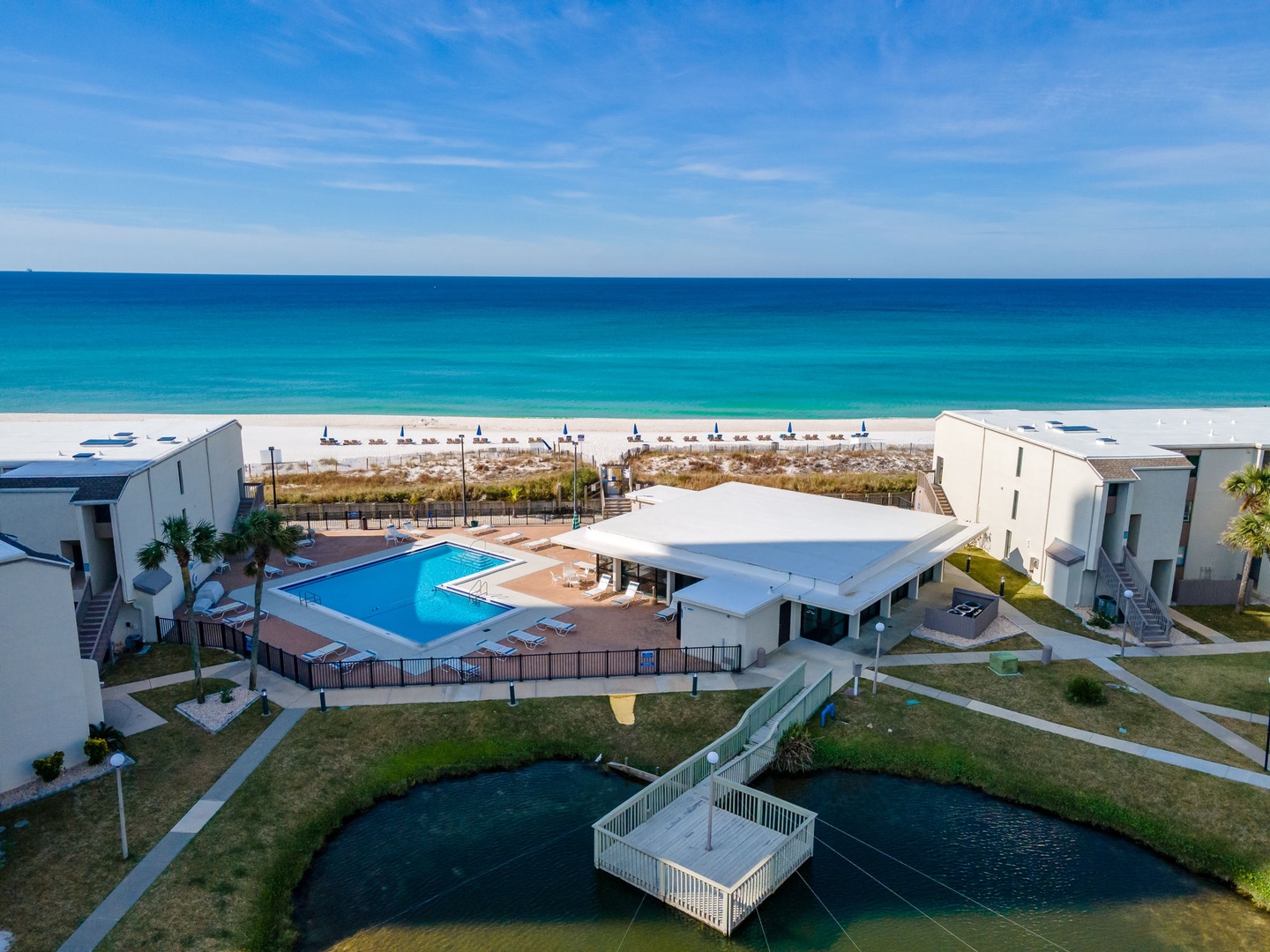 Pool is very close to the beach!