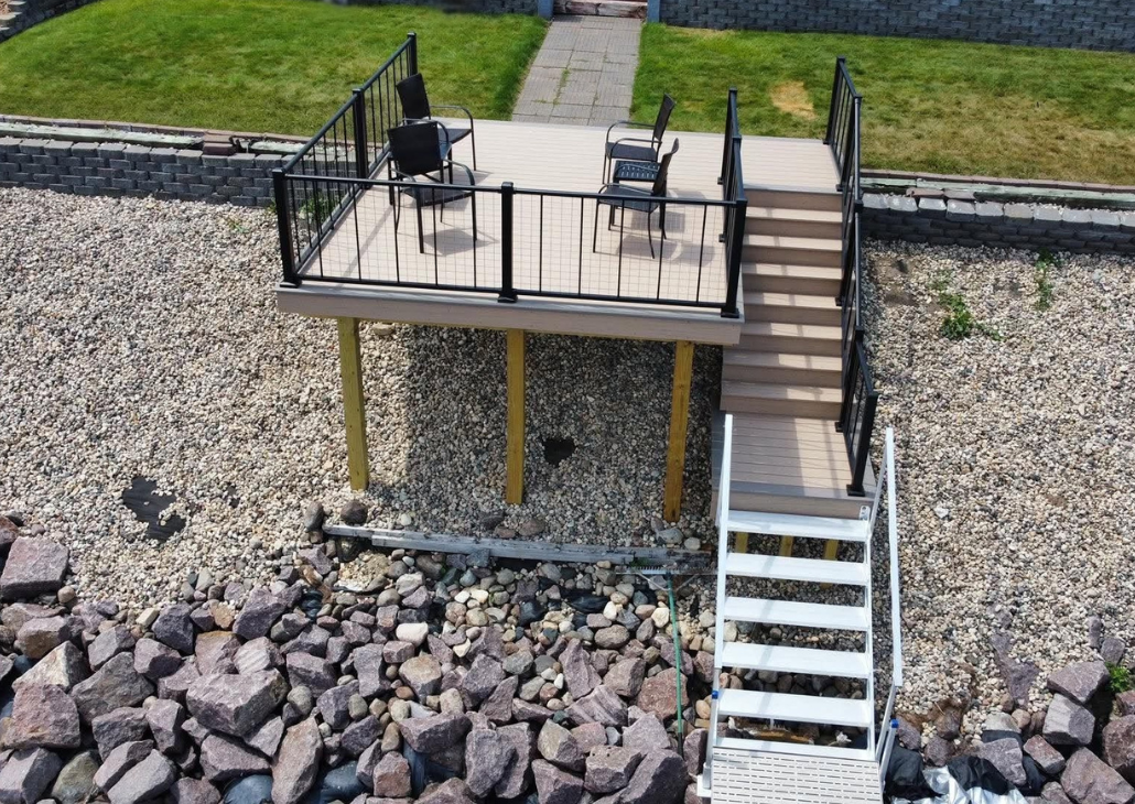 View of new lower deck.