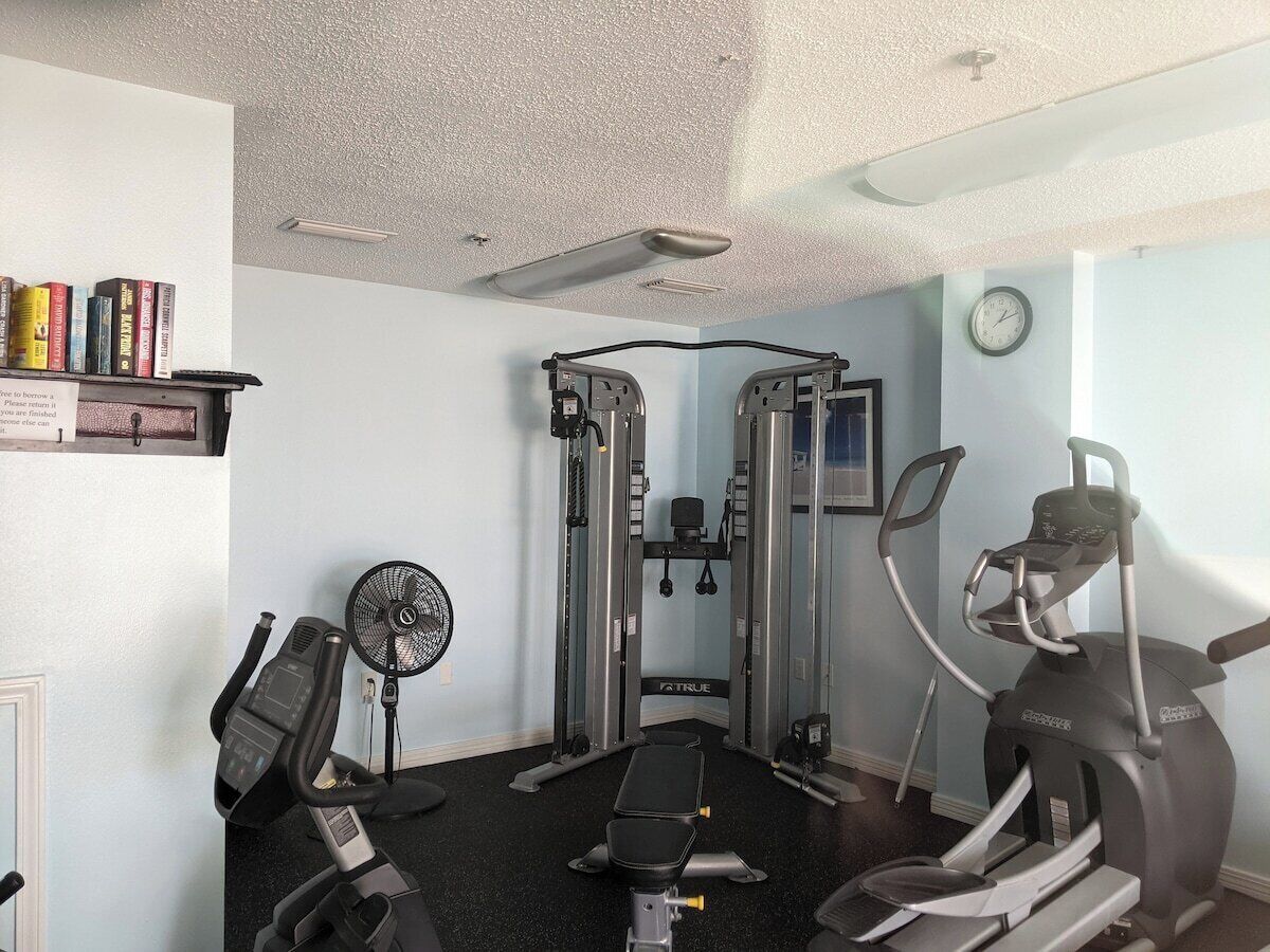 Gym for use at the Dunes tower