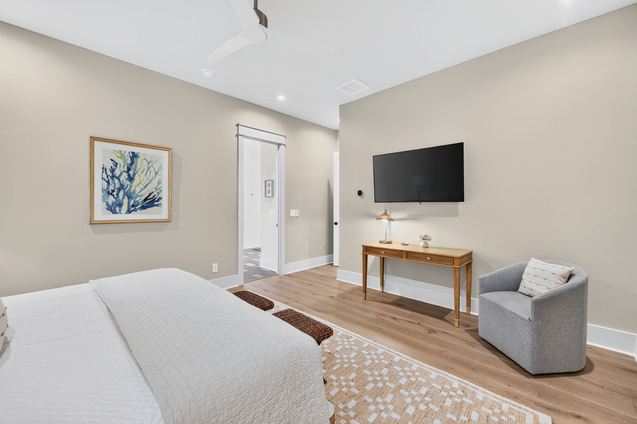 Bedroom 1: King Suite | Tahanan Palms | 3 38th Ave | IOP Escapes