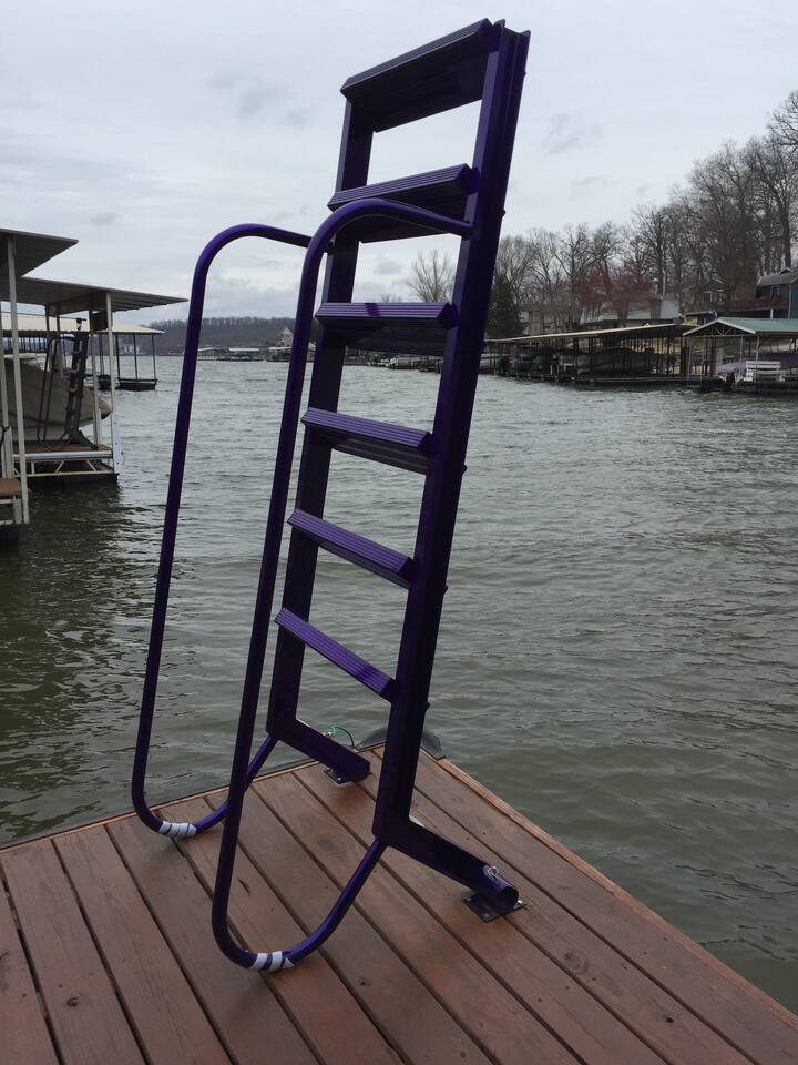 Wet Step Ladder on the dock