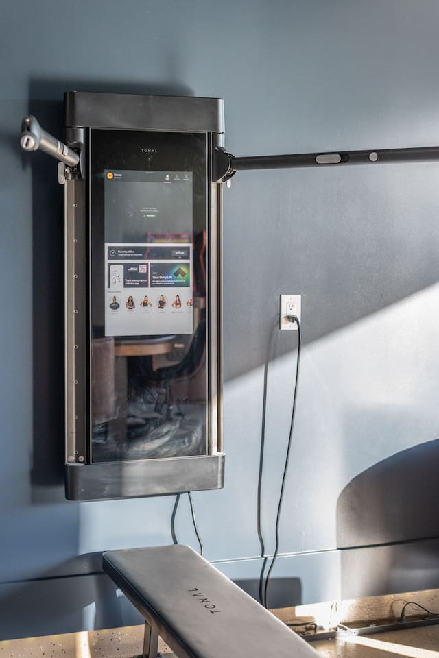 Smart Tonal Gym System – Stay on track with your fitness goals using the high-tech Tonal gym system, offering personalized workouts.