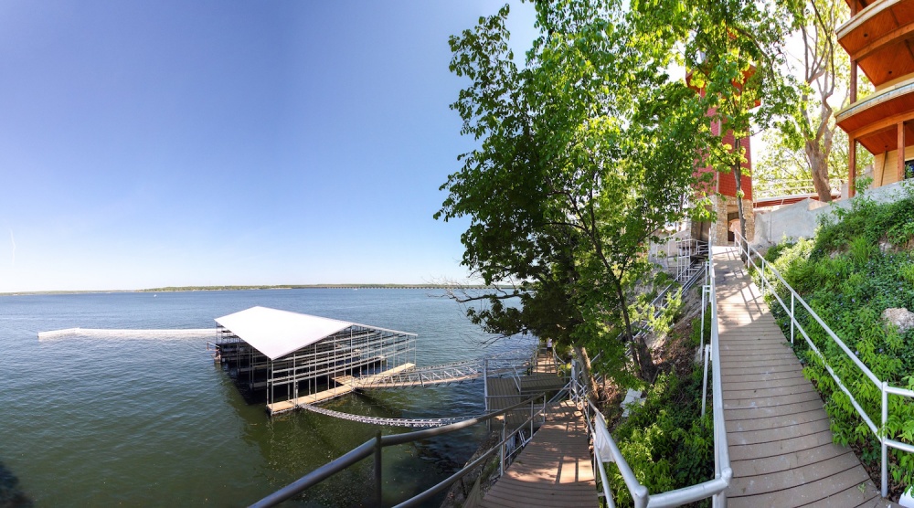 Docks avaiable for fishing and swimming.