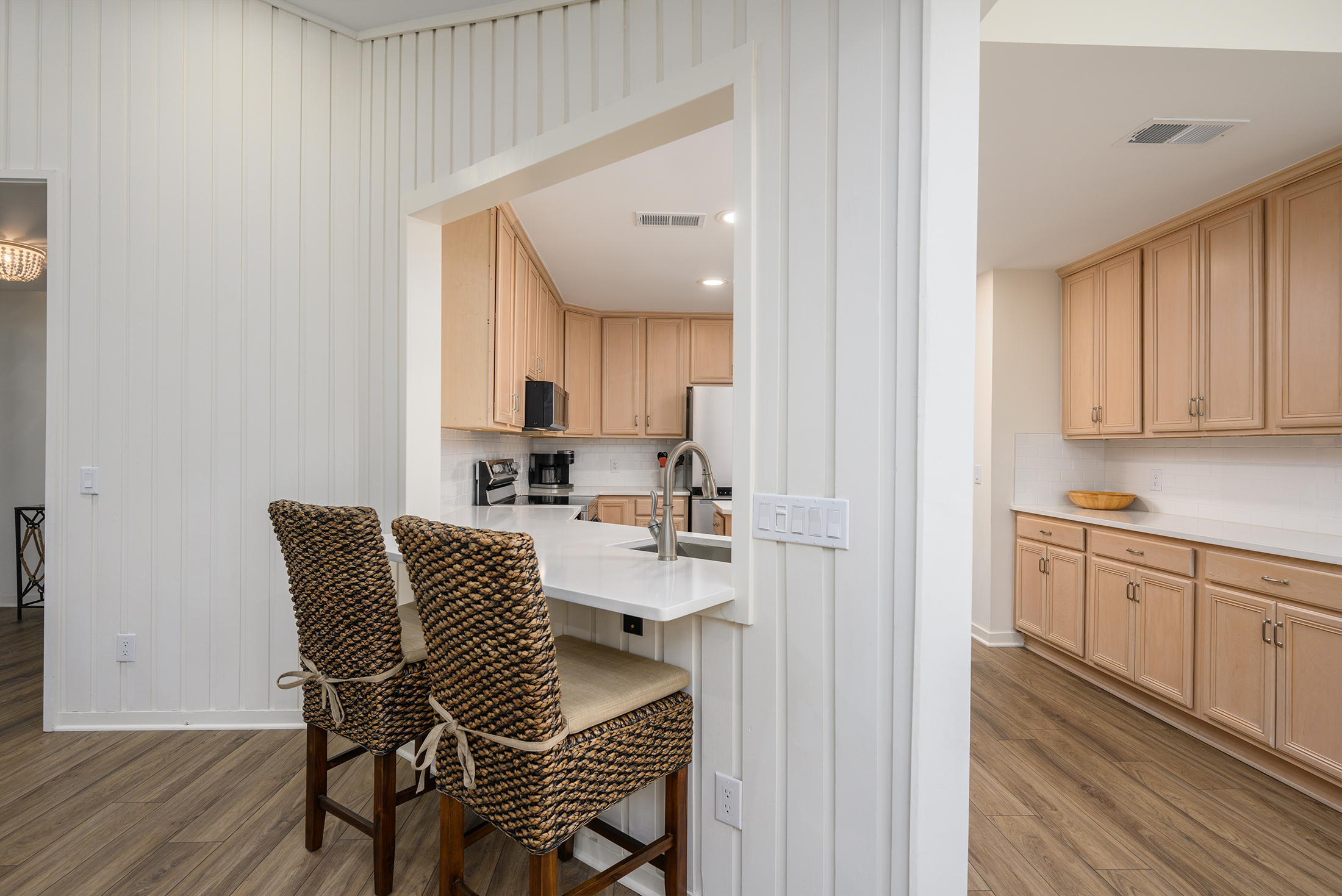 Kitchen features a breakfast bar