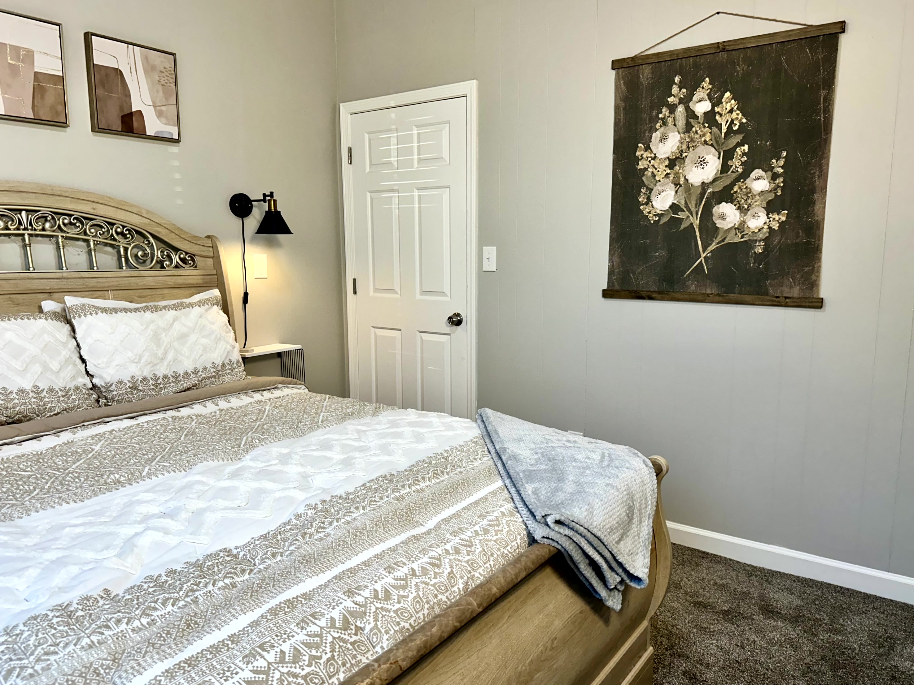 secondary view of one of the two bedrooms