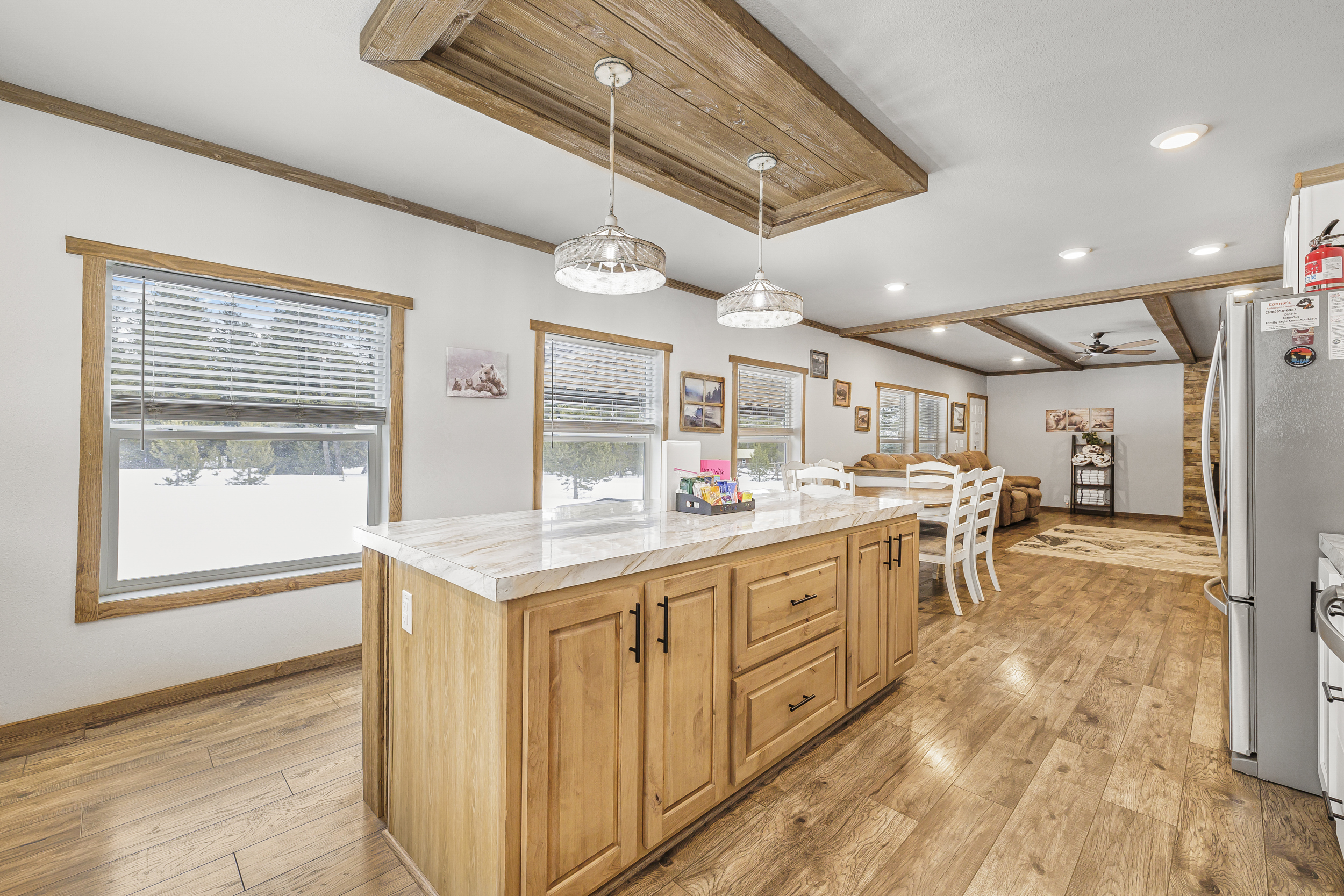 Fully stocked kitchen