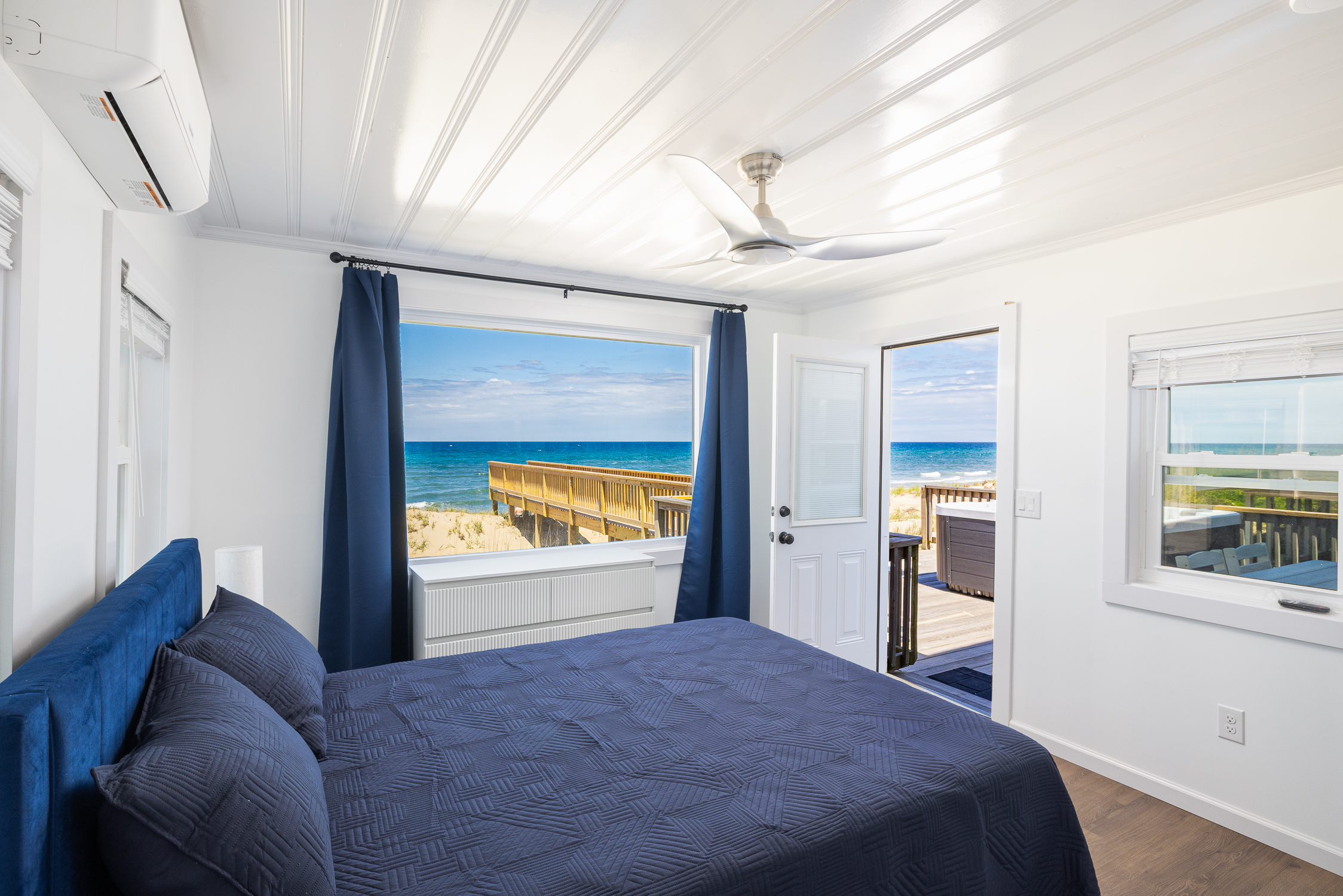 Ocean Side Master Bedroom - View from Bathroom Door