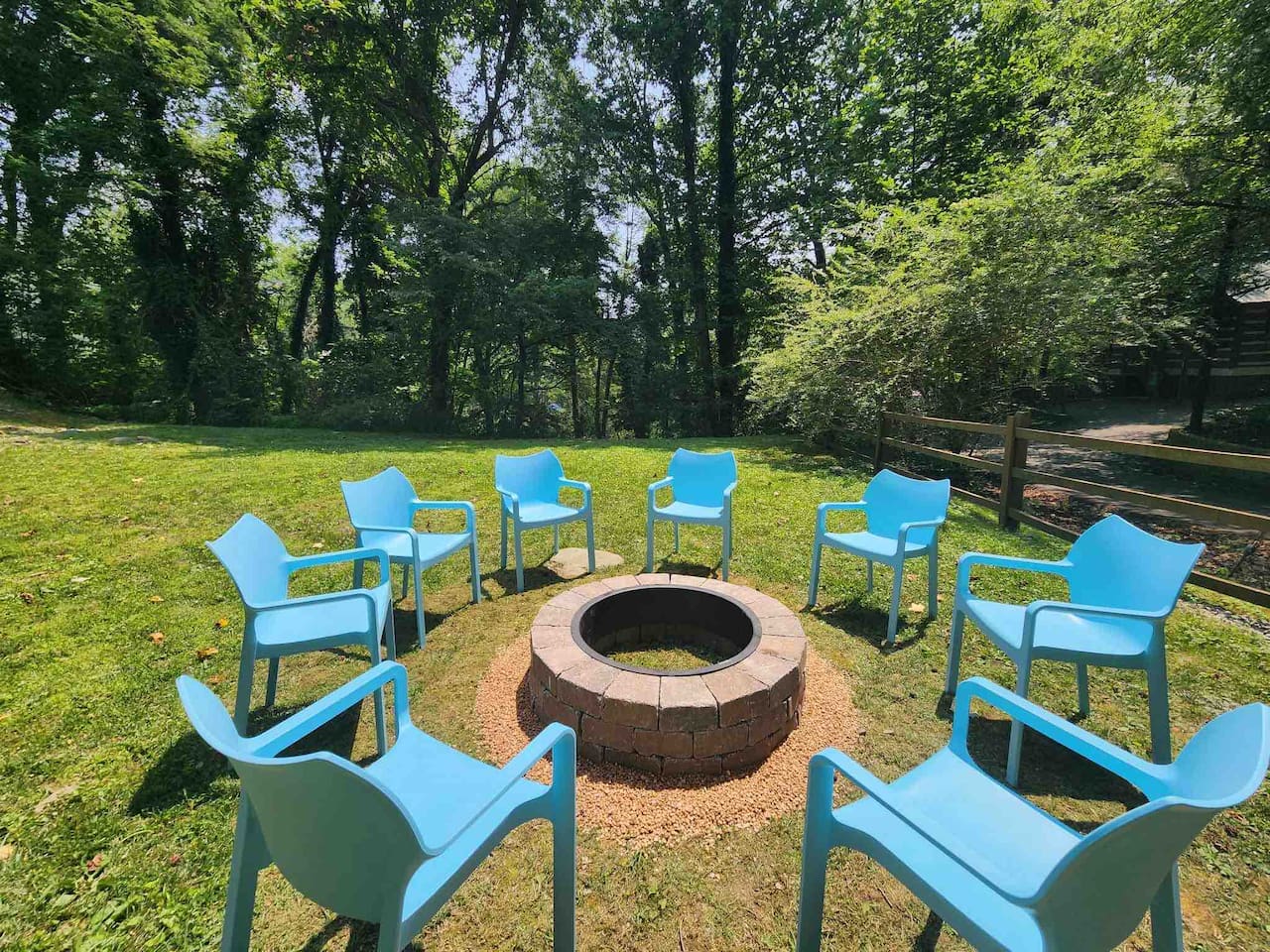 Your own fire pit in the front yard!  