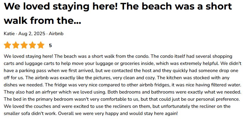 Airbnb Reviews