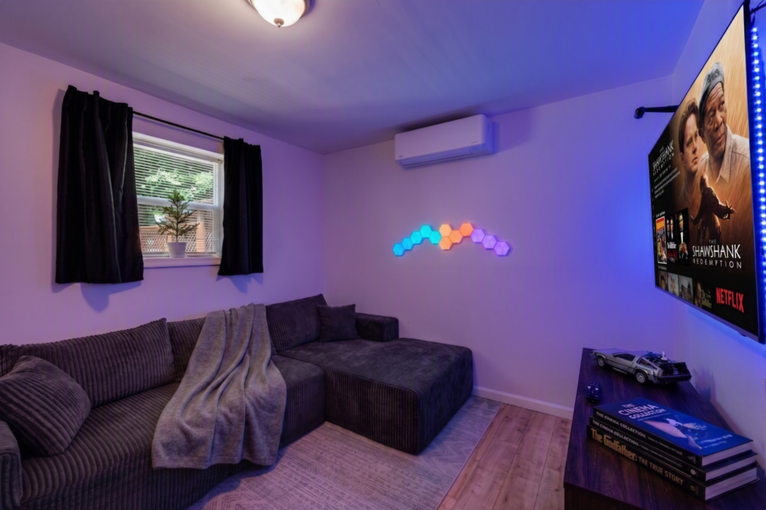 Second living room (downstairs) is next to the kids room and perfect for movie nights and hanging out