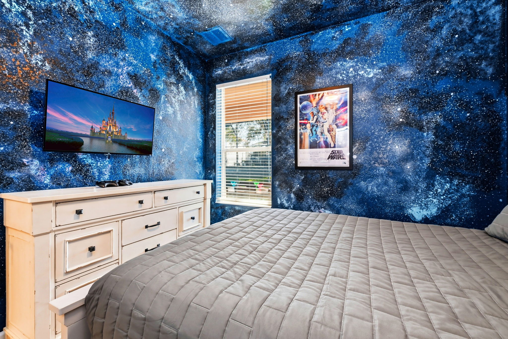 Sleep under the stars in our Stars Wars Bedroom