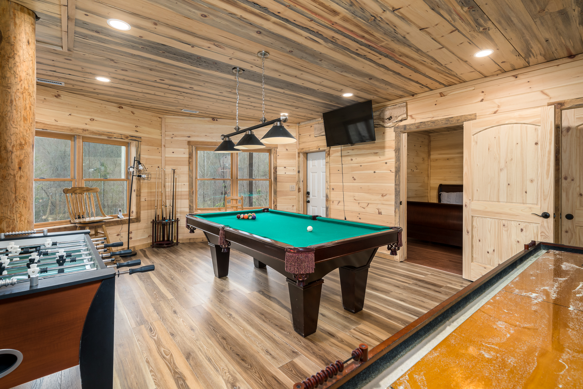 Lower level game room.