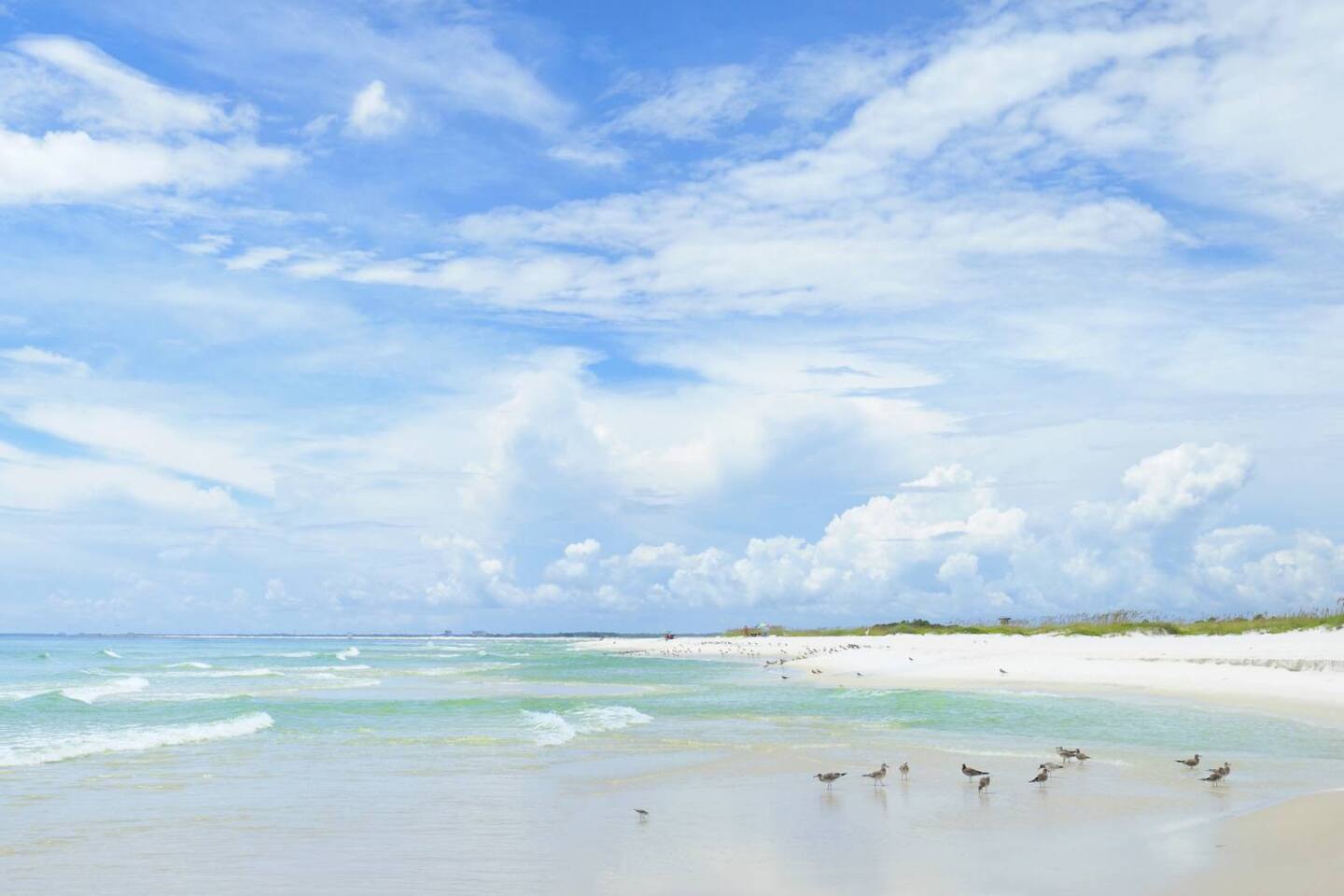 Beautiful white sand beaches