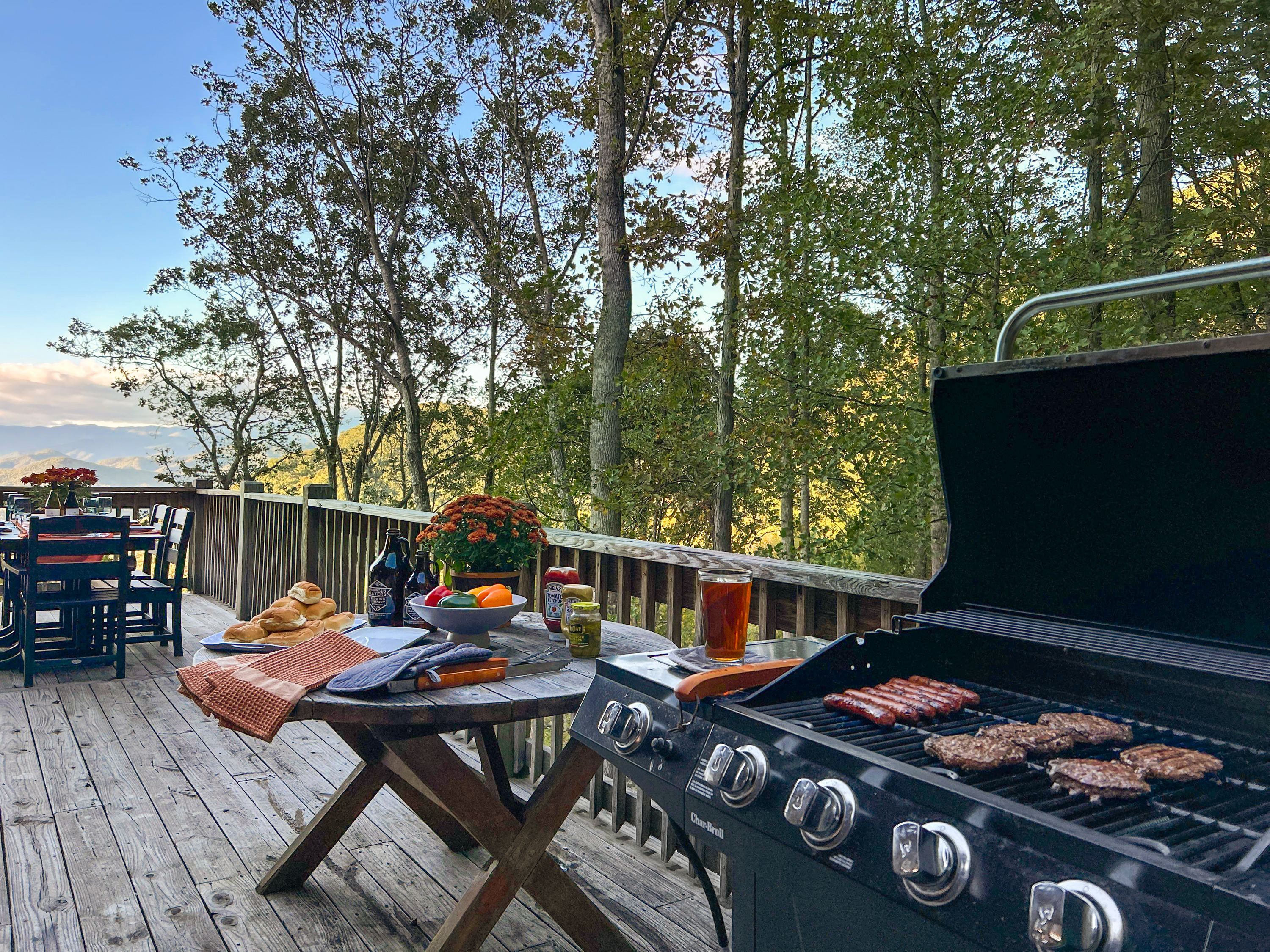 A family BBQ brings out what it is like to be in the mountains. 