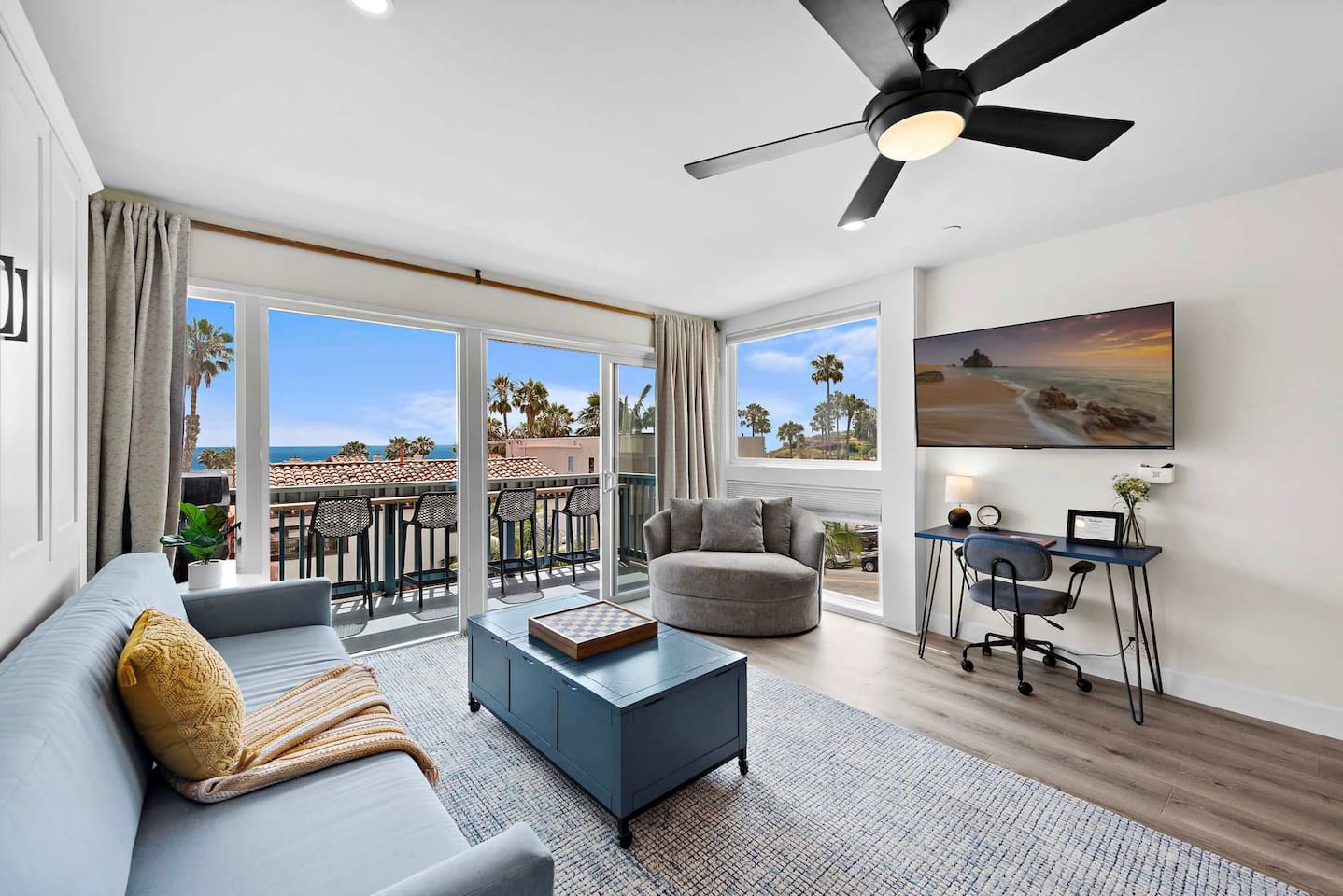 Sofa with Murphy bed away...