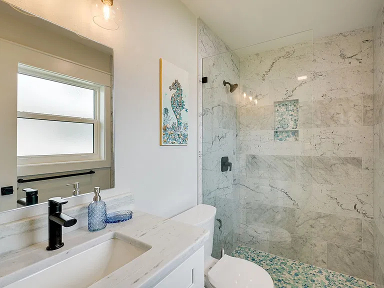 Primary bathroom with shower