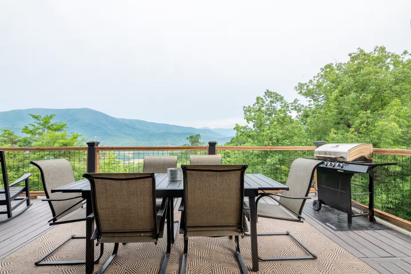 Dining on the deck