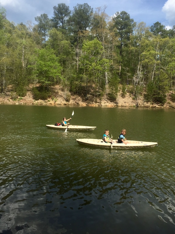 Kayaks are provided! 