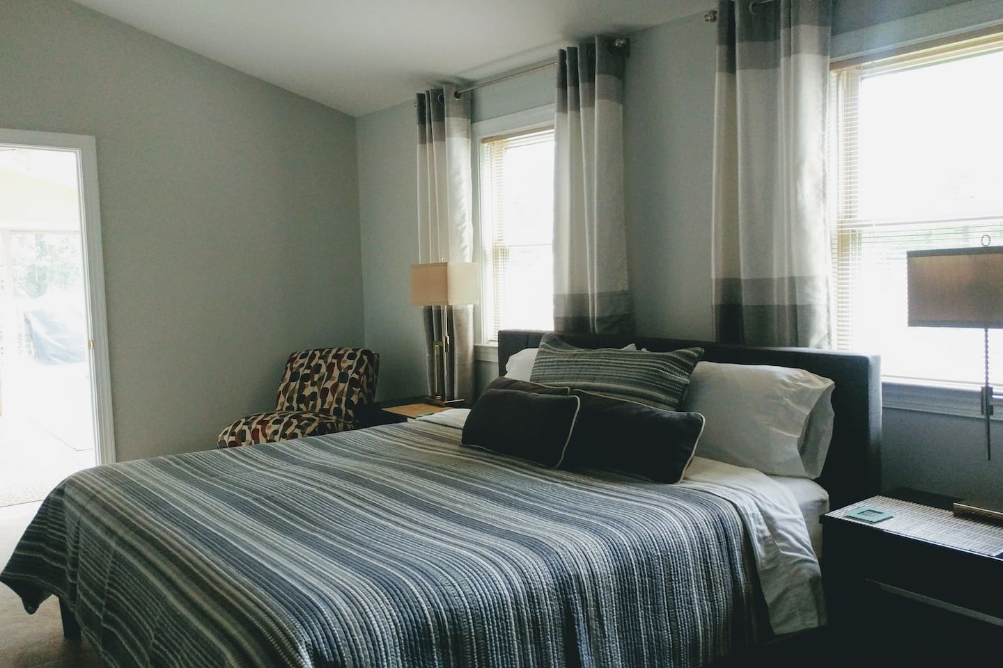 1st floor master with walk-in closet leading to en-suite bathroom with extra large shower.